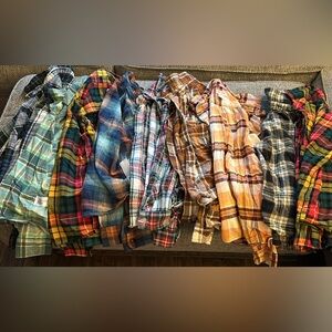 Colorful Plaid Flannel Shirts Collection